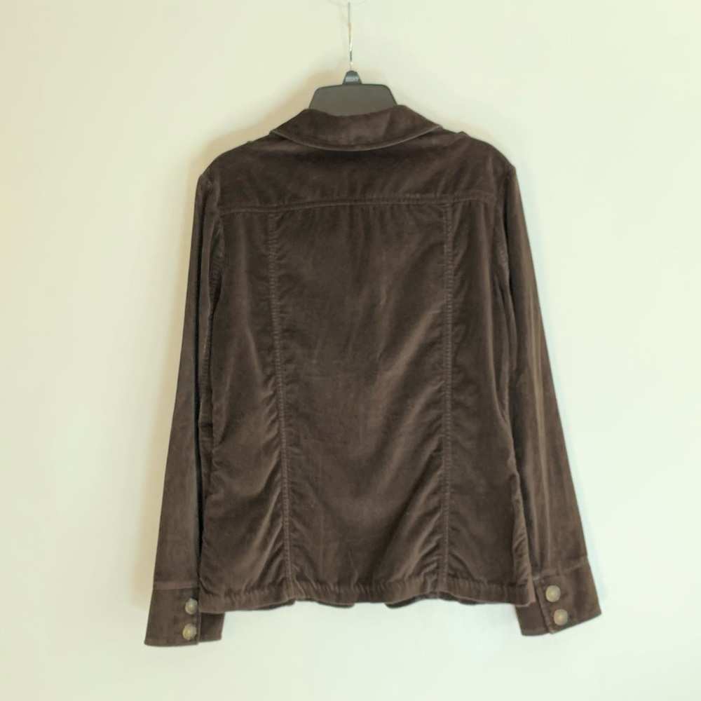 Banana Republic Brown Velour Blazer Jacket-S - Picture 8 of 15